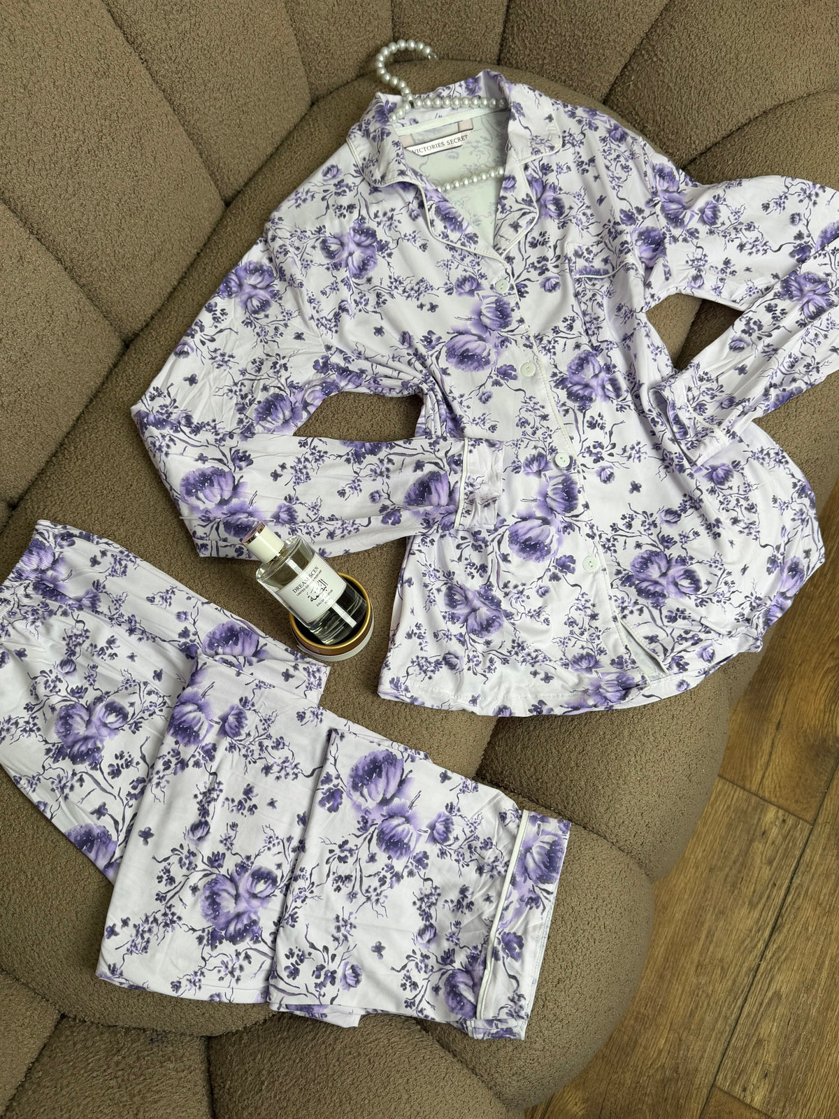 🌸 بيجامة Floral Elegance 🌸