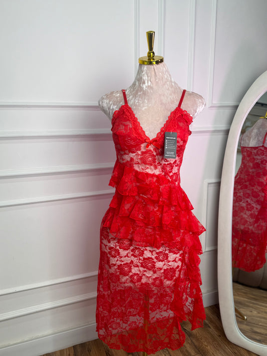 فستان اوركيد الدانتيل