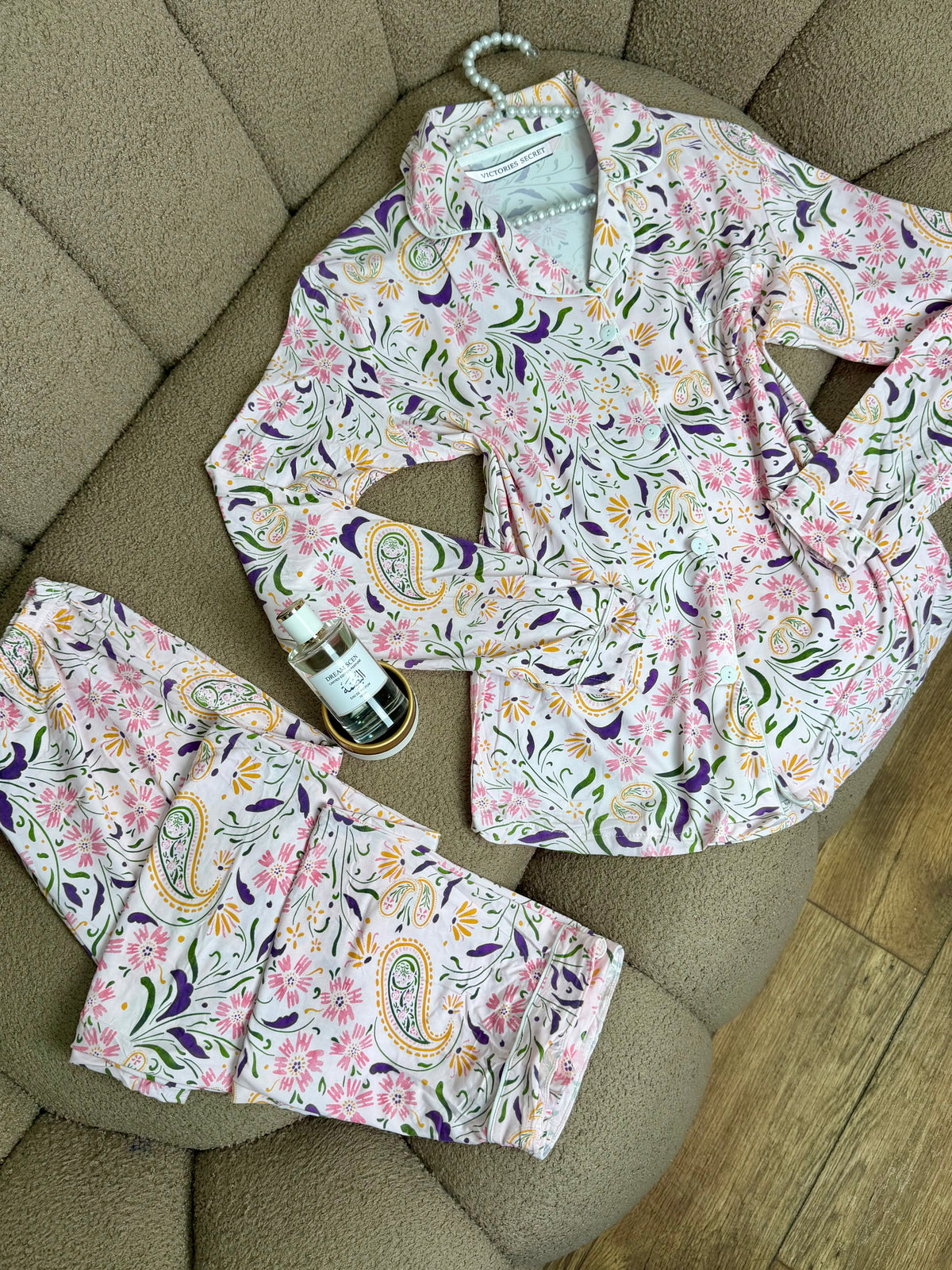 🌸 بيجامة Floral Elegance 🌸