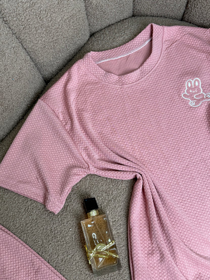 🧸 طقم بيجامة بقلب الدب 🧸