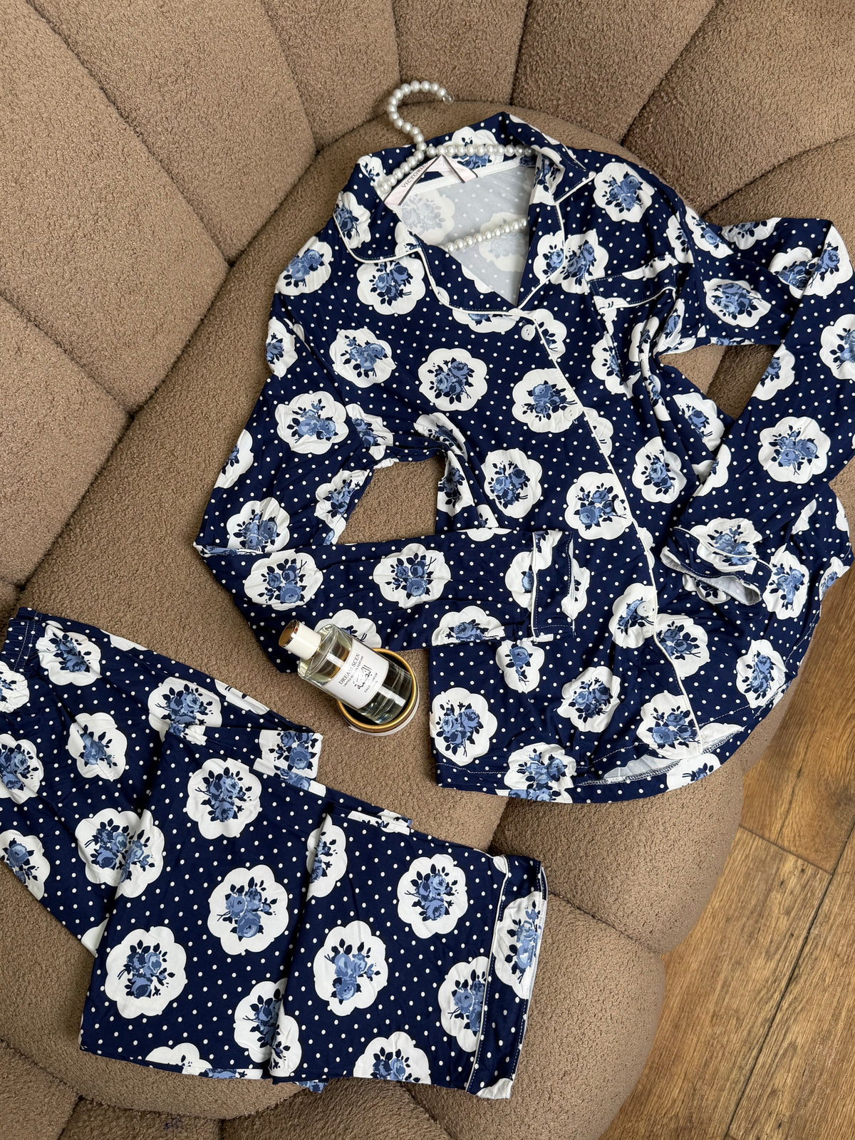 🌸 بيجامة Floral Elegance 🌸