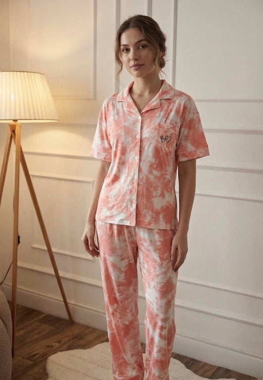 بيجامة سحابة المرجان