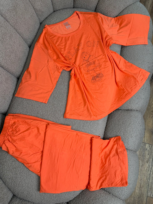 بيجامة قطنية صيفية مريحة