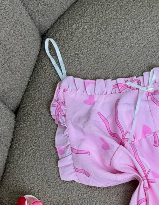 فستان وردي صيفي