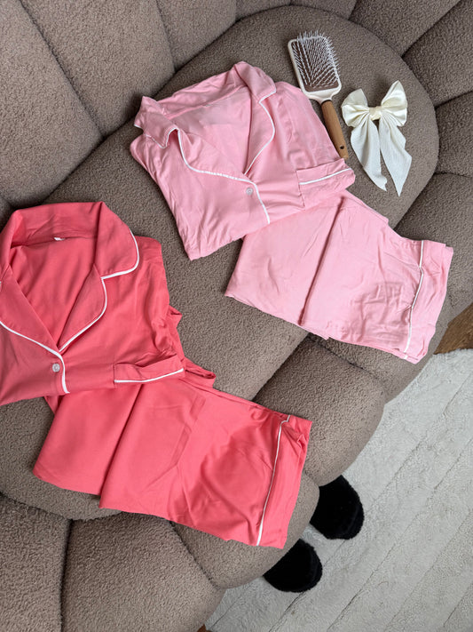 طقم بيجامة قطن نسائي